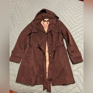 Via Spiga womens trench coat size M black